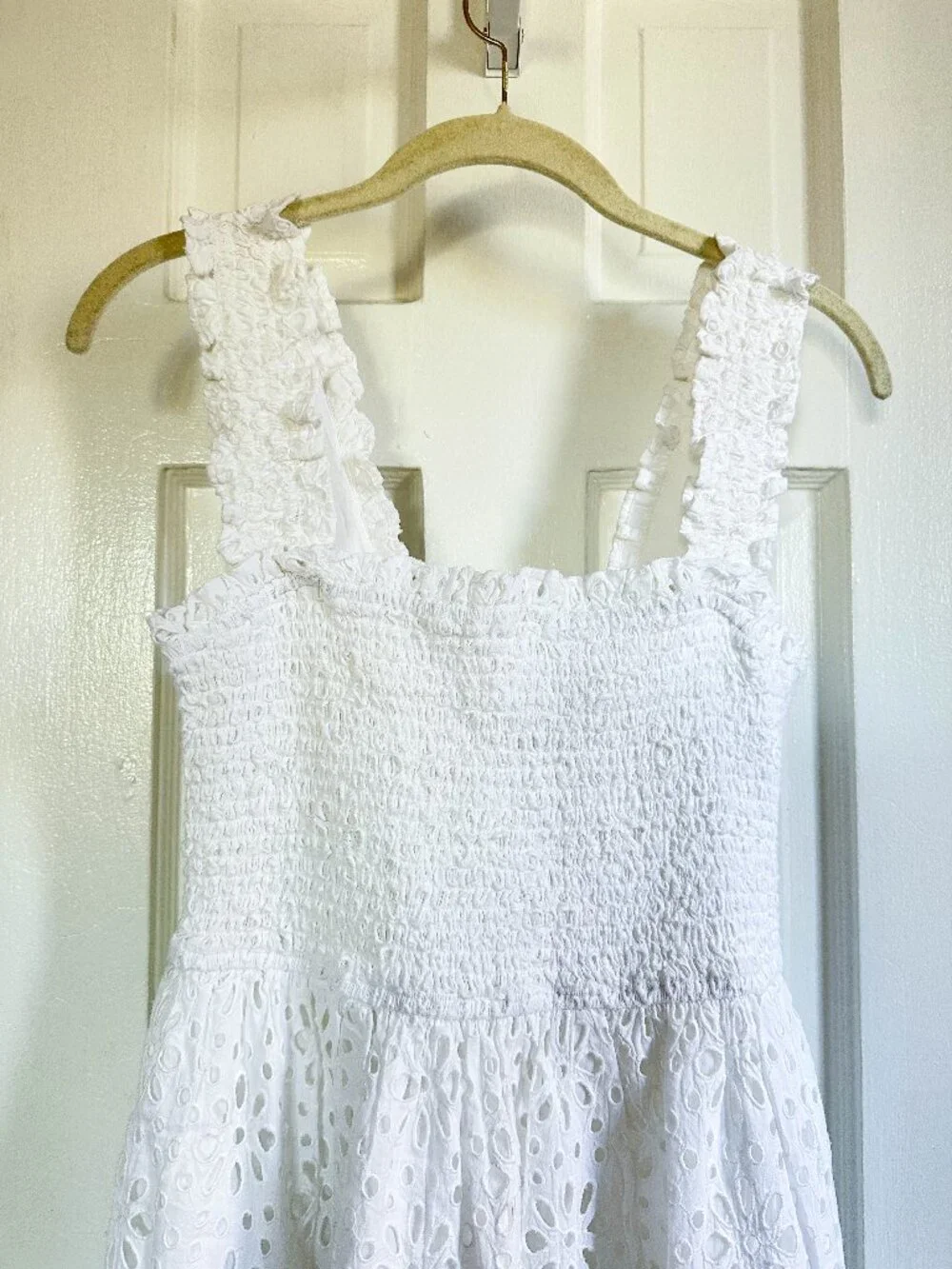 NWOT Change of Scenery Kristen Dress Fresh White Seaside Eyelet - XS/S - Picture 4 of 6